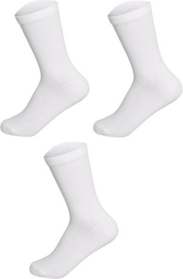 PinKit Men Solid Mid-Calf/Crew(Pack of 3)