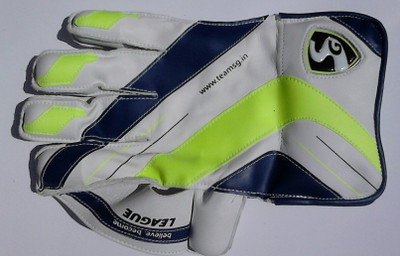 

SG League Wicket Keeping Gloves (Men, White, Blue, Green), Blue;green;white