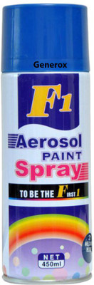 

Generox Multi Purpose Aerosl Spray Paint Blue Blue Spray Paint 450 ml(Pack of 1)