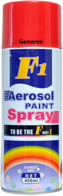 

Generox Multi Purpose Aerosl Spray Paint Scarlet Red Maroon Spray Paint 450 ml(Pack of 1)