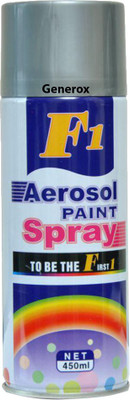 

Generox Multi Purpose Aerosl Spray Paint Silver Silver Spray Paint 450 ml(Pack of 1)