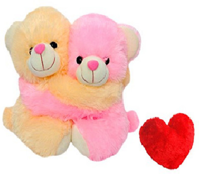 

ME&YOU Romantic Couple Teddy Gifts for Husband Wife Boyfriend Girlfriend On Birthday, Valentine's Day Gifts, Anniversary Gifts, - 12 inch(Pink, Yellow)