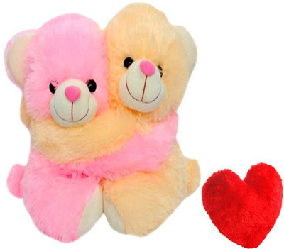 

ME&YOU Romantic Couple Teddy Gifts for Husband Wife Boyfriend Girlfriend On Valentine's Day Gifts, Birthday, Anniversary Gifts - 12 inch(Pink, Yellow)