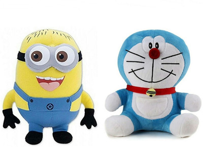 

soniya Enterprises doreamon-25cm and minion - 35 cm(Blue, Yellow)