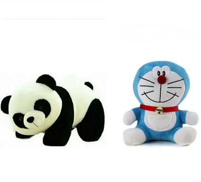 soniya enterprises doraemon-25cm and panda  - 40 cm(Black, White, Blue)