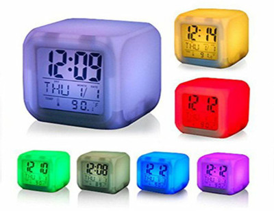 SAMAKSH DIGITAL WORLD Digital Multicolor Clock