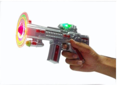 

starsky Space Toy Gun with LED Matrix Flashing Rotating Blades(Multicolor)