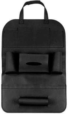 

AllExtreme PU Leather Car Auto Seat Back Multi Pocket Organizer and iPad mini Holder Backseat Organizer Hanger Accessory Universal Use as Car for Storage Bottles, Tissue Box, Magazines,Toys(Black)