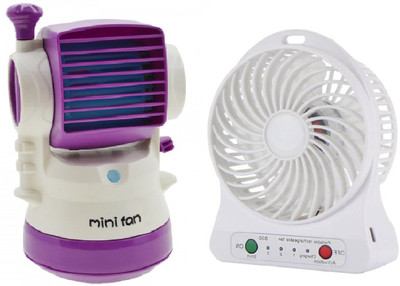 

Elegant Shopping Air Conditioner Rechargeable Fan & Desktop Humidifier Fan Portable Cooling, Purple, White USB Fan, USB Humidifier(Purple, White)