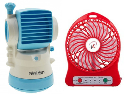 

Elegant Shopping Air Conditioner Rechargeble Fan Desktop Humidifier Fan Portable Cooling, Blue, White & Red USB Fan, USB Humidifier(Blue, White, Red)