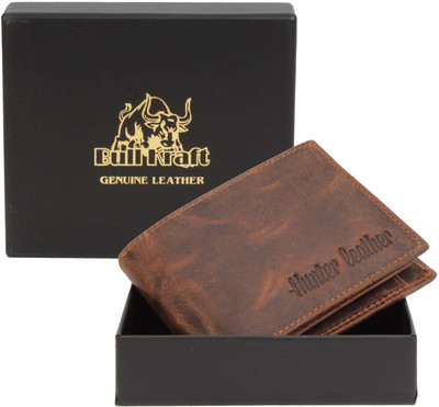 

Bull Kraft Men Brown Genuine Leather Wallet(7 Card Slots)