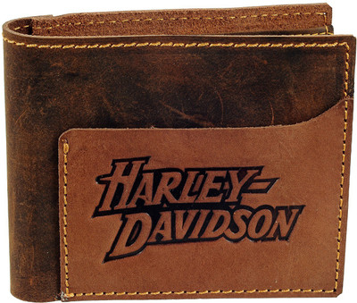 

Harley Davidson Men Tan Genuine Leather Wallet(3 Card Slots)