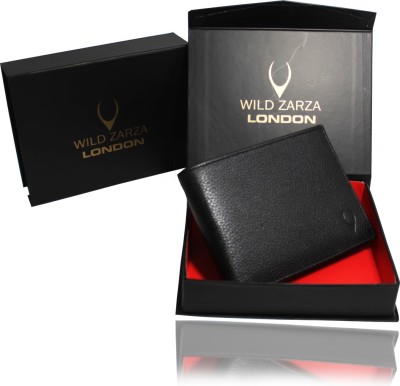 WILD ZARZA LONDON Boys Black Genuine Leather Wallet(9 Card Slots)