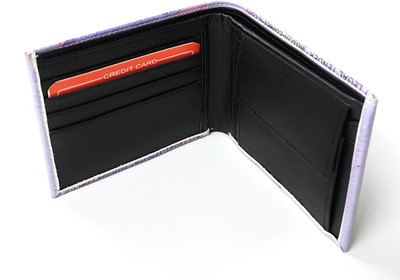 

11e Men Blue Artificial Leather Wallet(4 Card Slots)