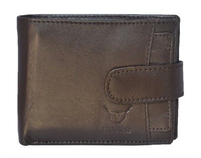

Hidelink Men Brown Genuine Leather Wallet(6 Card Slots)