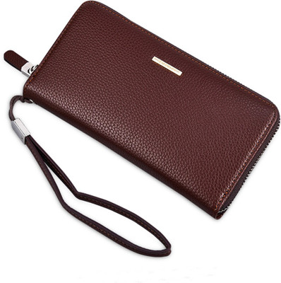

ZELP Men Black Genuine Leather Wallet(12 Card Slots)