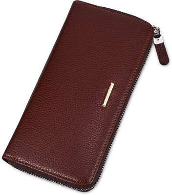 

ZELP Men Brown Artificial Leather Wallet(10 Card Slots)