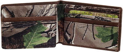 

real tree Men Multicolor Canvas Wallet(12 Card Slots), Green