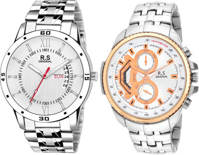 

R S Original RSO-3023 DAY AND DATE WHITE WATCH FOR MEN Watch - For Men
