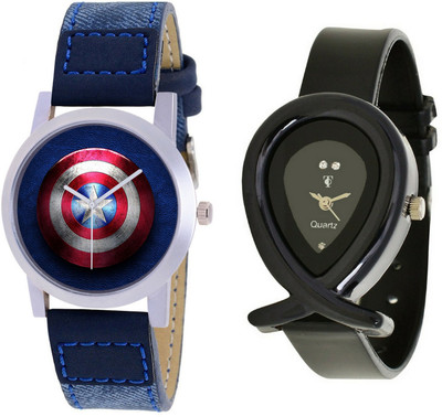

Maxi Retail Brand New Couple Combo107 & Fish Style Watch - For Couple
