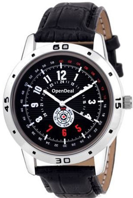 

OpenDeal Stylish Black Leather Belt Watch OD-45 Watch - For Boys
