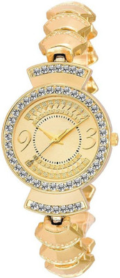 

Miss Perfect Perfect collegeion look Rouden Dial Diamond (Gold) Chain watch for Women Watch - For Women