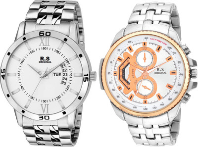 

R S Original RSO-3025 DAY AND DATE WHITE WATCH FOR MEN Watch - For Men