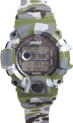 

MPA Sports Green Army,Date Display,with Light kids, Alarm Watch - For Boys & Girls