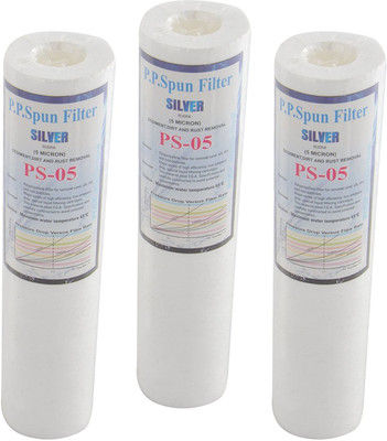 

Domnicks 3 Pcs of P.P. Spun Filter Candle for all kinds of RO + UV. Solid Filter Cartridge(5, Pack of 3)