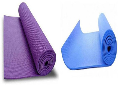 

RIGHTWAY BEST QUALITY YOGA MAT COMBO BLUE & PURPLE Blue 4 mm Yoga Mat