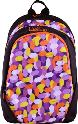 

Winkbags Hexa 22 L Backpack(Multicolor), Black