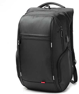 

Di Grazia 17 Inch College Shoulder Laptop Backpack with USB Port & Nylon Water-Resistant Material 17 L Trolley Laptop Backpack(Black)