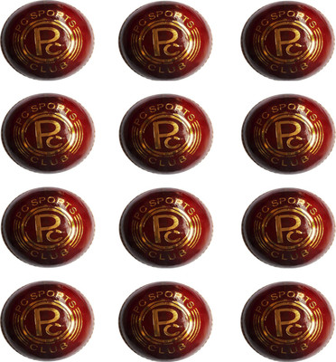 

PARADISE COLLECTION PC CLUB LEATHER Cricket Leather Ball(Pack of 12, Red)