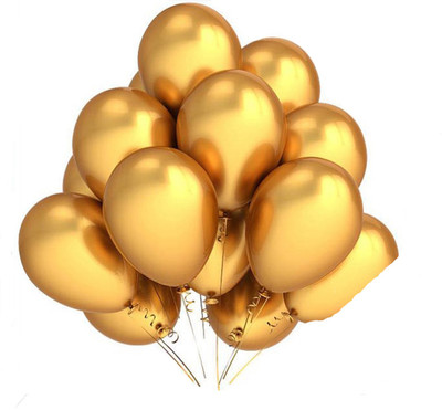

AMFIN Solid 10 Inch (Pack of 50) Metallic Balloons Golden&White for Birthday Decoration, Decoration for Weddings, Engagement, Baby Shower, 1st Birthday, Anniversary Party, Theme Party, Office Party Balloon(Gold, White, Pack of 50)