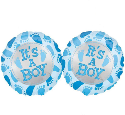 

AMFIN Printed (Pack Of 2) Its A Boy Foil Balloon For Baby Shower Balloon(Blue, Pack of 2)