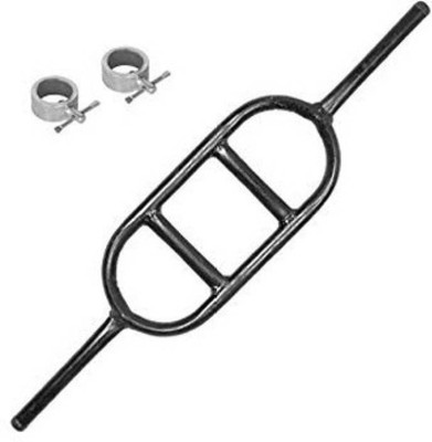 

RIGHTWAY BEST QUALITY EGG ROD BICEPS AND TRICEPS FOR HOME AND GYM EXERCISES WEIGHT LIFTING BAR +2 LOCKS Weight Lifting Bar Triceps Bar(Black)