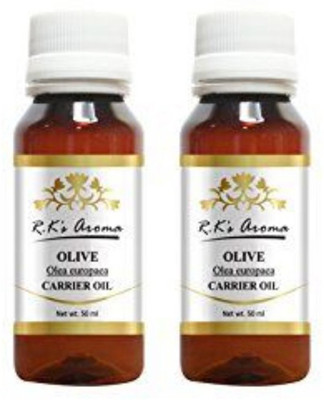

Rks Aroma Olive Carrier Oil, Cold Pressed - 100% Pure & Natural (Pack of 2)(100 ml)