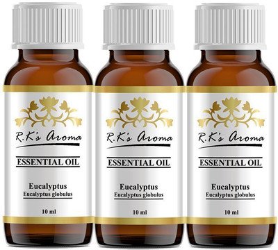

Rks Aroma Eucalyptus Essential Oil - 100% Pure & Natural (Pack of 3)(30 ml)