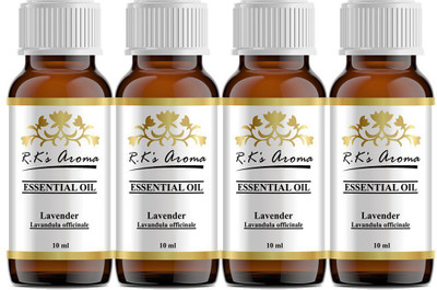 

Rks Aroma Lavender Essential Oil - 100% Pure & Natural (Pack of 4)(40 ml)