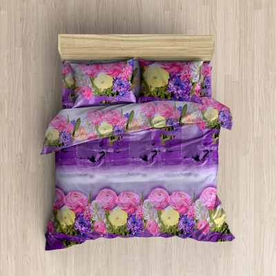 

MH DÉCOR 120 TC Cotton Double Printed Bedsheet(Pack of 3, Multicolor)