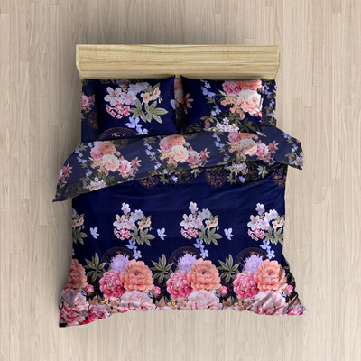 

MH DÉCOR 120 TC Cotton Double Printed Bedsheet(Pack of 3, Multicolor)