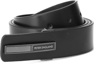 

Peter England Men Black Genuine Leather Belt