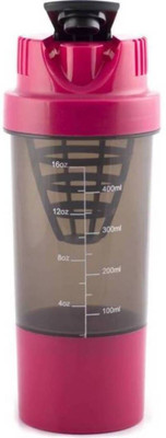 

Benison India Shakeit 495 ml Shaker(Pack of 1, Pink)