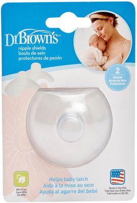 Dr. Brown's Nipple Shield - 2 PCS In 1 Pack Breast Nipple Shield(Reusable)