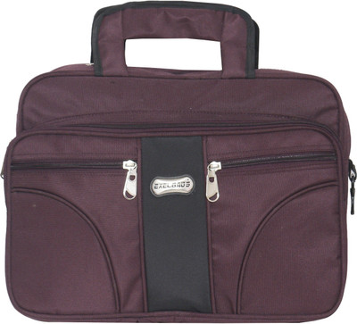 

Exel Office Bag Medium Briefcase - For Men & Women(Purple, Black), Black;purple