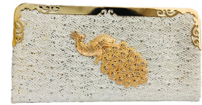 

gcompany Party Beige, Gold Clutch