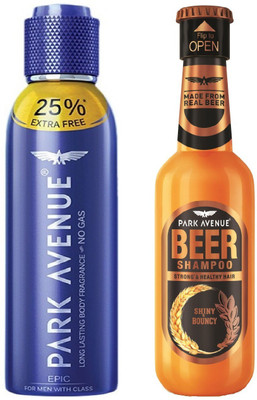 

Park Avenue Epic Body Spray With Shiny & Bouncy Shampoo 80ml(Set of 2)