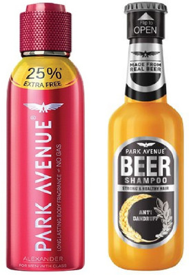 

Park Avenue Alexander & Anti Dandruff 180ml(Set of 2)