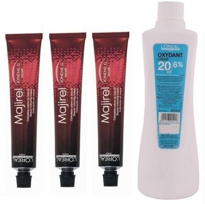 

L'oreal Paris Majirel No.6 Dark Blonde With Oxydant Creme 20 Vol 6% Developer (Set of 4)(Set of 4)