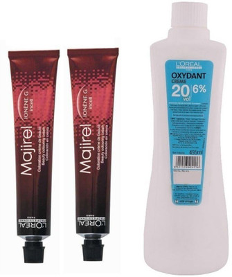 

L'oreal Paris Majirel No. 3 Dark Brown With Oxydant Creme 20 Vol 6% Developer (Set of 3)(Set of 3)